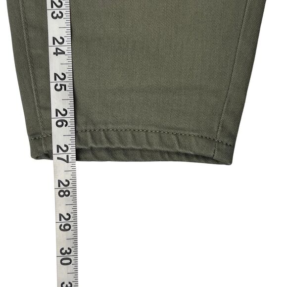 M Jeans Pants 14W Olive Green Neutral Tone Denim Casual Skinny High Rise Jeans - Picture 6 of 14